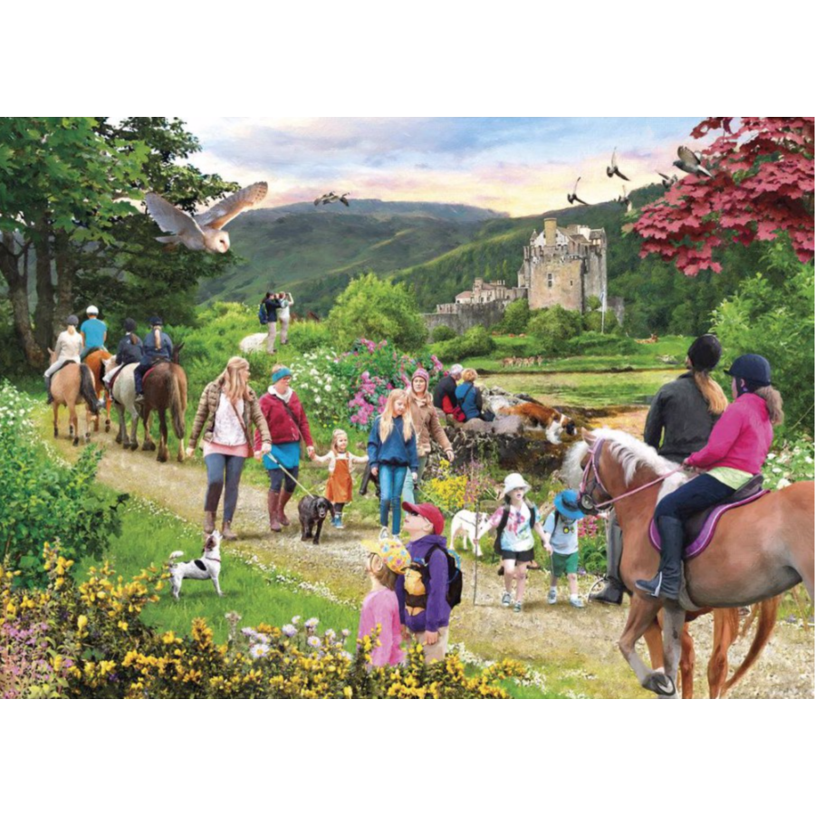 Promenade dans les Highlands écossais  - puzzle de 1000 pièces-2