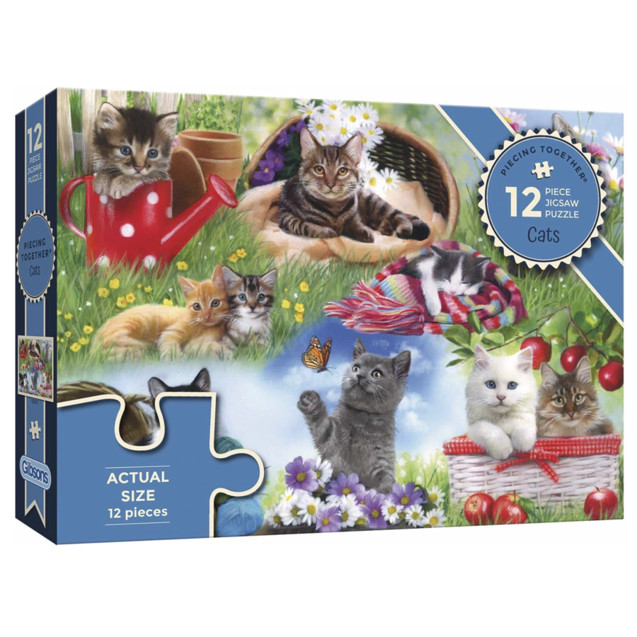 Cats - jigsaw puzzle of 12 XXL pieces-1