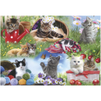 thumb-Cats - jigsaw puzzle of 12 XXL pieces-2