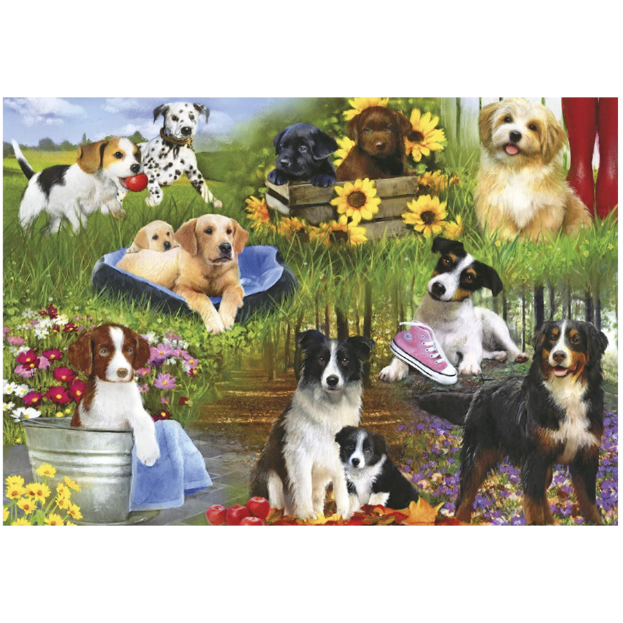 Honden  - puzzel van 24 XXL stukjes-2