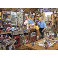 thumb-Grandad's workshop - jigsaw puzzle of 40 XXL pieces-2