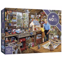 thumb-Grandad's workshop - jigsaw puzzle of 40 XXL pieces-1