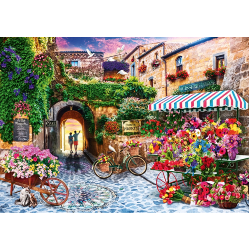  Bluebird Puzzle The Flower Market - 1000 pieces 