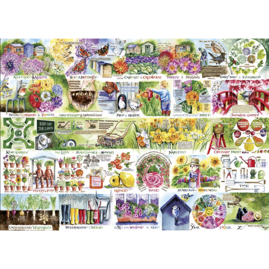 Tout pour le jardin - puzzle de 1000 pièces-1