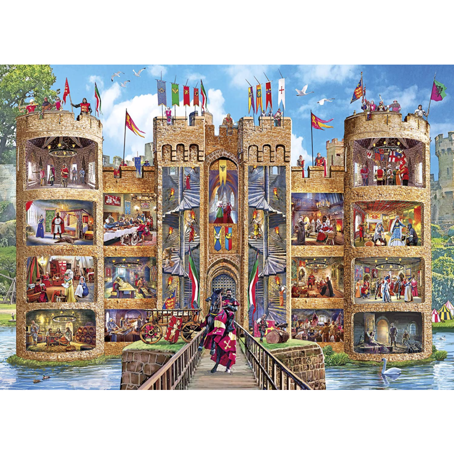 Castle Cutaway - jigsaw puzzle of 1000 pieces-1