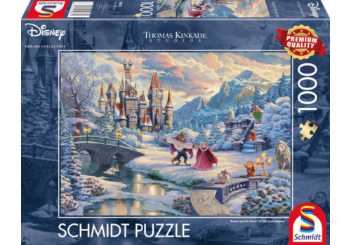  Schmidt La belle et le bête Hiver- 1000 pièces 
