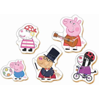 thumb-5 puzzles of Peppa Pig - from 3 to 5 pieces-2