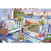 thumb-Terrasse au bord de la mer - puzzle de 300 pièces XXL-2