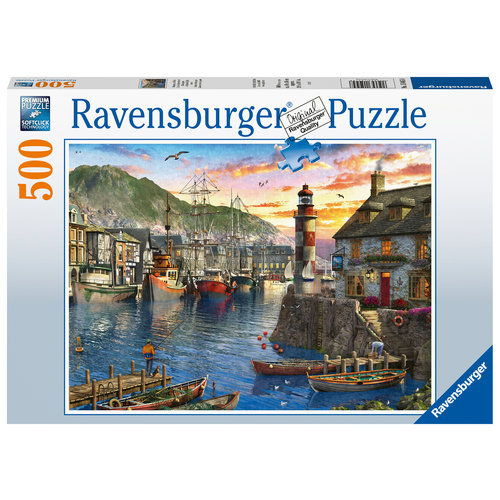 Ravensburger In the morning at the port - 500 pieces 