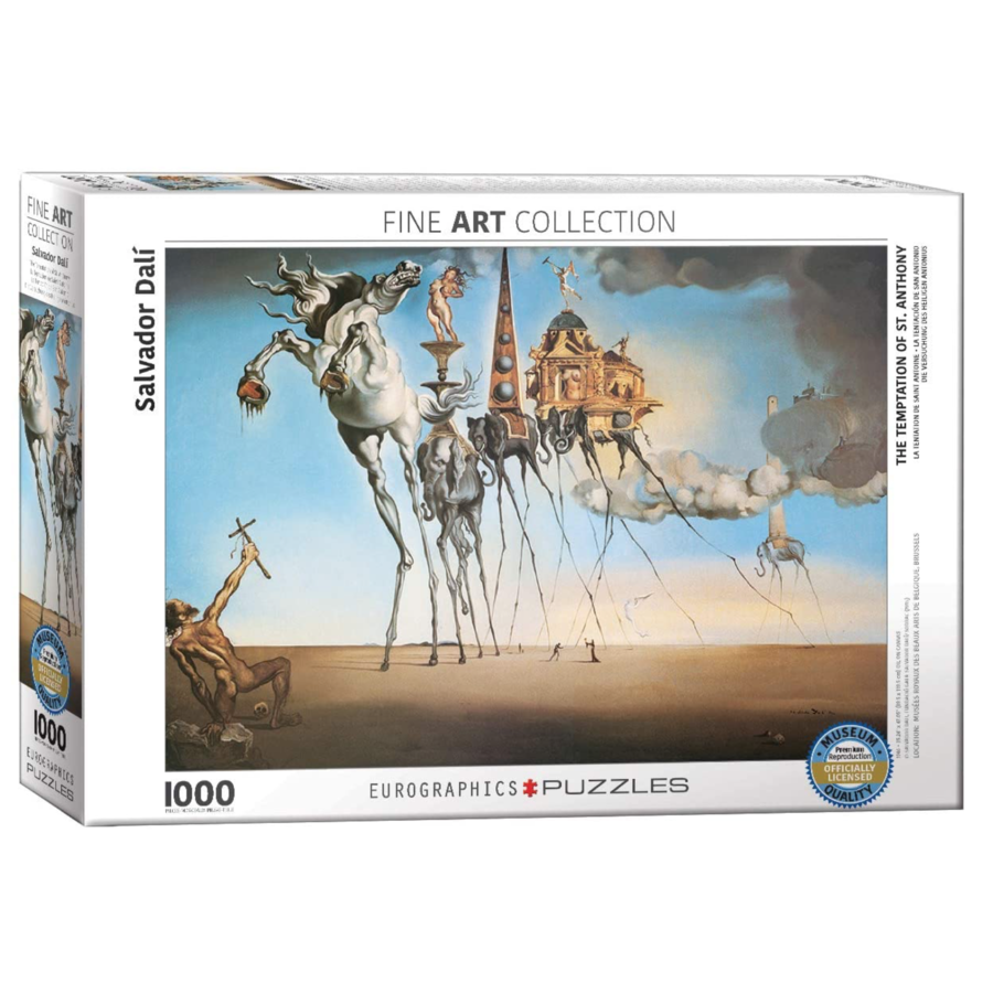 Salavador Dali - The temptation of Saint Antonius - 1000 pieces - jigsaw puzzle-1