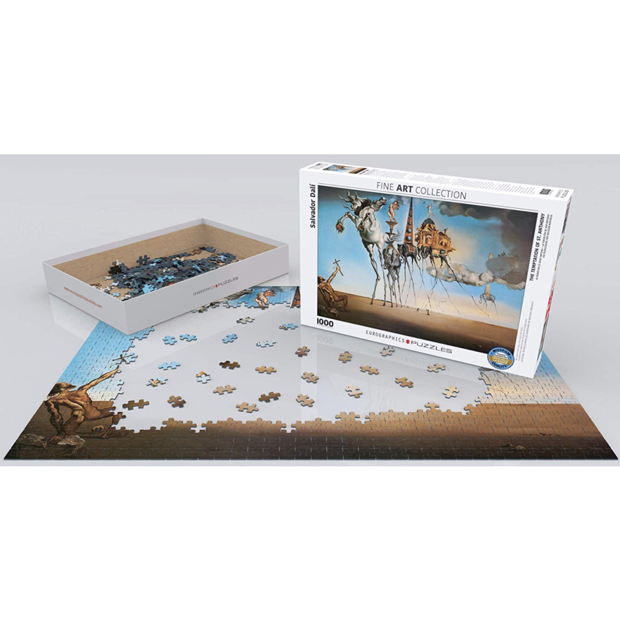 Salavador Dali - The temptation of Saint Antonius - 1000 pieces - jigsaw puzzle-3