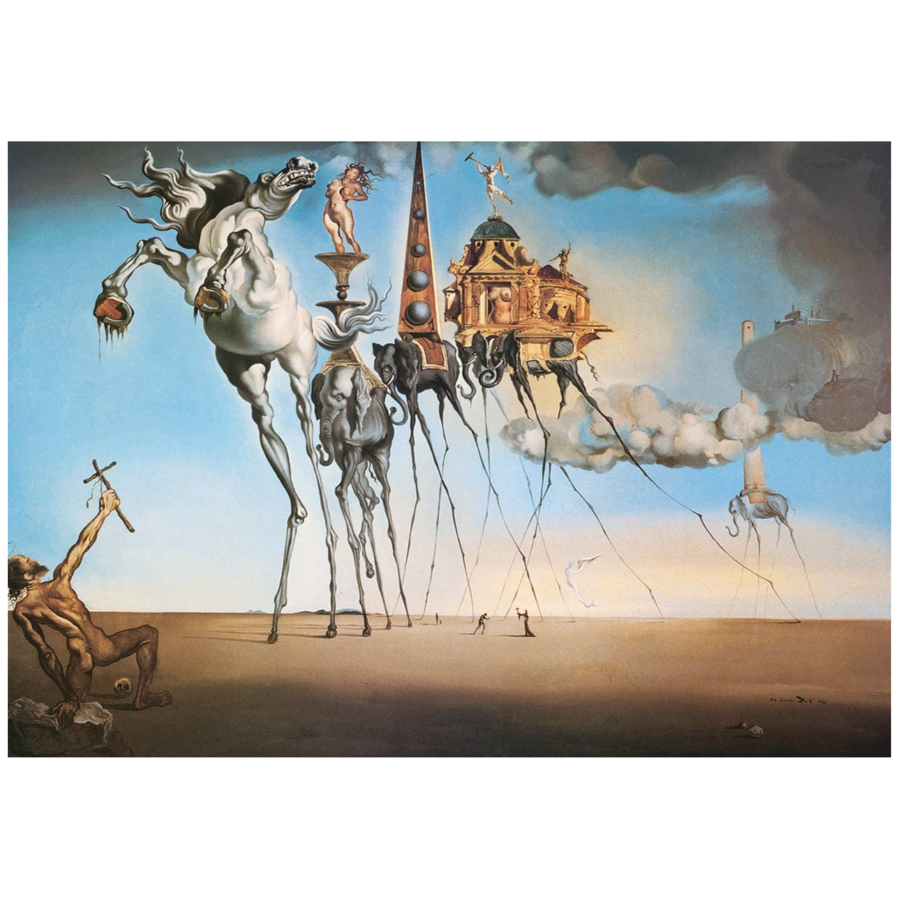 Salavador Dali  - La tentation de Saint Antoine - puzzle de 1000 pièces-2