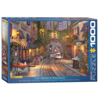 thumb-Rue piétonne Française - puzzle de 1000 pièces-1