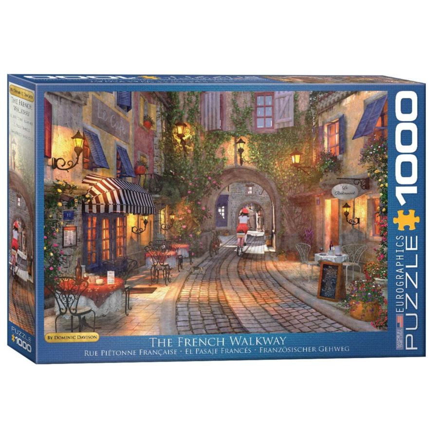 Rue piétonne Française - puzzle de 1000 pièces-1