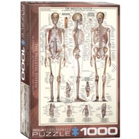 thumb-The skeletal system - 1000 pieces - jigsaw puzzle-1