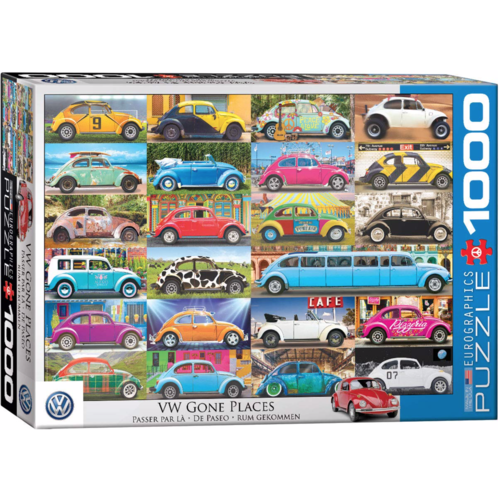  Eurographics Puzzles VW Beetle - Gone Places - 1000 pièces 