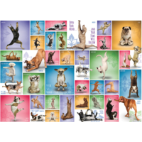 thumb-Yoga Dogs - Collage - 1000 pieces - jigsaw puzzle-1