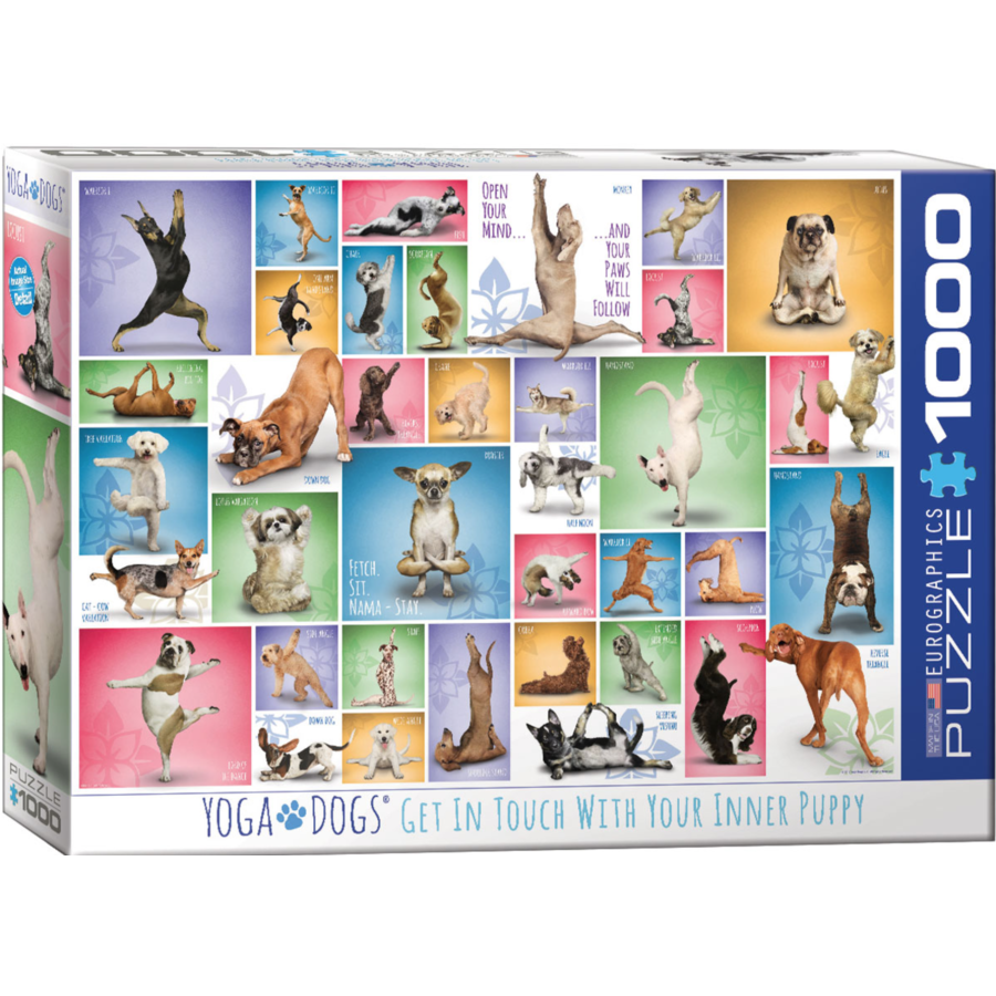 Yoga Dogs - Collage - puzzle de 1000 pièces-2