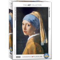 thumb-Vermeer - La fille à la perle - puzzle de 1000 pièces-1