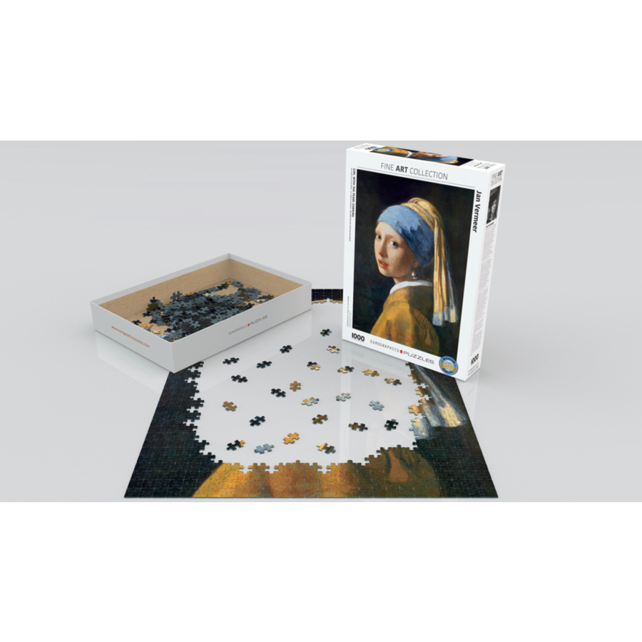 Vermeer - The girl with the pearl earring - 1000 pieces - jigsaw puzzle-2