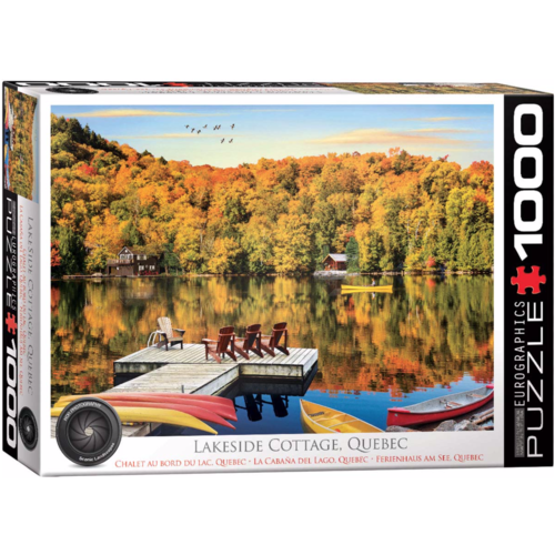  Eurographics Puzzles Cottage aan het meer - Quebec  - 1000 stukjes 