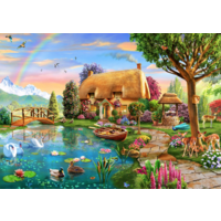 thumb-Lakeside Cottage - puzzle of 6000 pieces-1