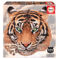 thumb-Tiger -  animal face shaped puzzle - puzzle of 375 pieces-2