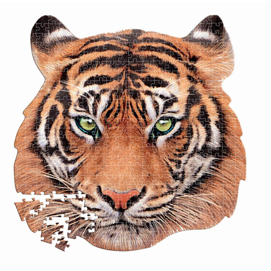 Tiger -  animal face shaped puzzle - puzzle of 375 pieces-1