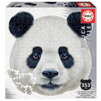 thumb-Panda -  animal face shaped puzzle - puzzle of 353 pieces-1