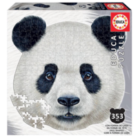 thumb-Panda - puzzle en forme de tête d'animal - puzzle de 353 pieces-1