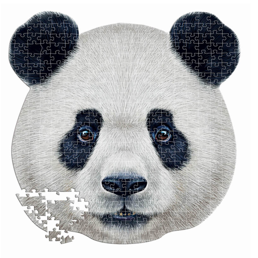 Panda -  animal face shaped puzzle - puzzle of 353 pieces-2