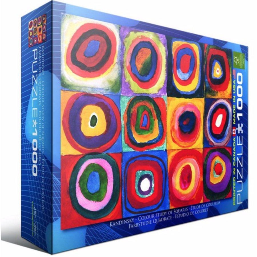 Kandinsky - Colour Study - 1000 pieces - jigsaw puzzle-3