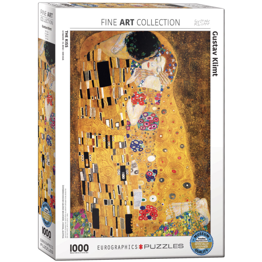 Klimt - The Kiss - 1000 pieces - jigsaw puzzle-1