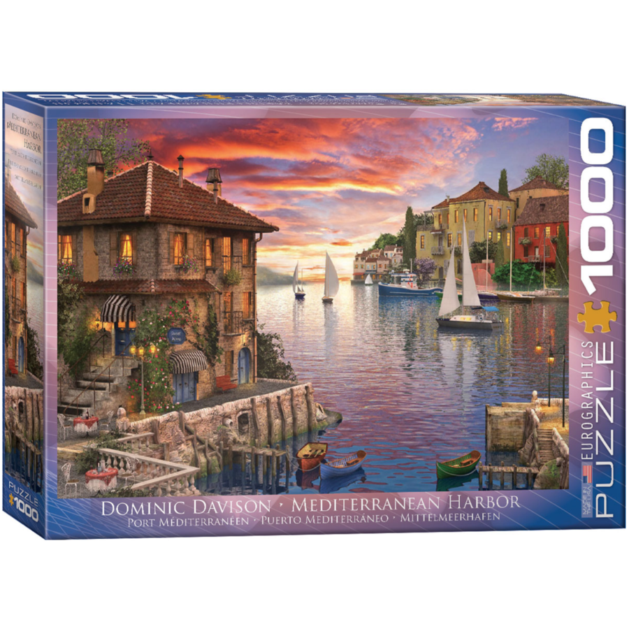 Mediterranean port - 1000 pieces - jigsaw puzzle-2