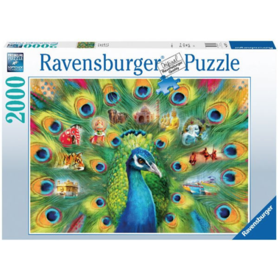 Le pays du paon   - puzzle de 2000 pièces-2