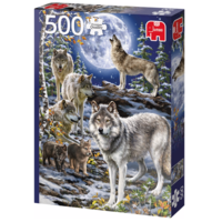 thumb-Wolves in winter - puzzle of 500 pieces-2