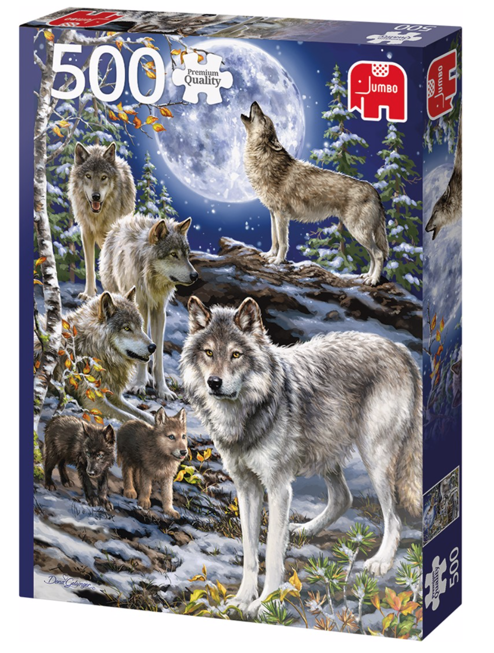 RARE FAUX-STITCH JIGSAW Puzzle 500 Pieces WOLVES IN TREES - In Aid Of BCRT  £4.99 - PicClick UK