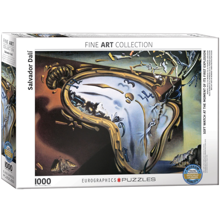 Salavador Dali - Soft watch at the moment of its first explosion - puzzle 1000 pieces-1
