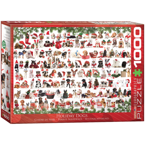  Eurographics Puzzles Kersthonden - 1000 stukjes 