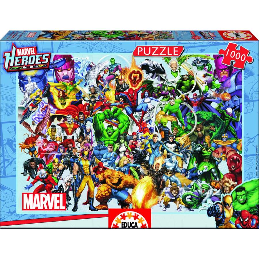 All the superheroes of Marvel - puzzle of 1000 pieces-2