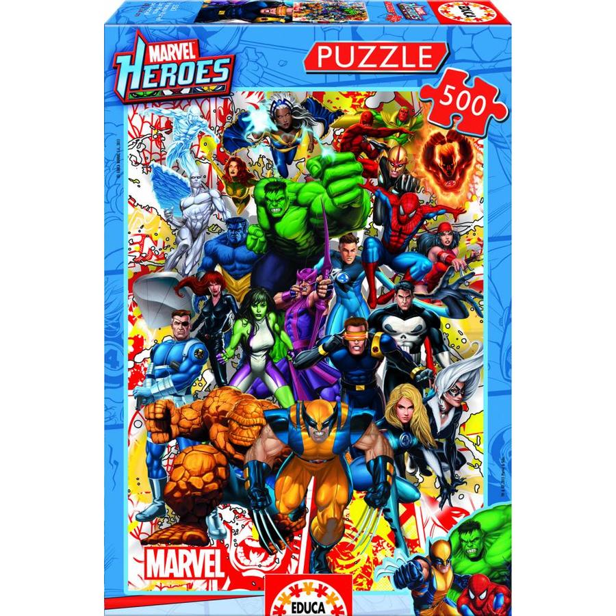 Les super-héros de Marvel - puzzle de 500 pièces-2