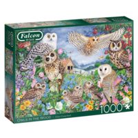 thumb-Les hiboux dans les bois - puzzle de 1000 pièces-1