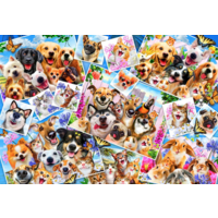 thumb-Selfie Pet Collage - puzzle of 260 pieces-1