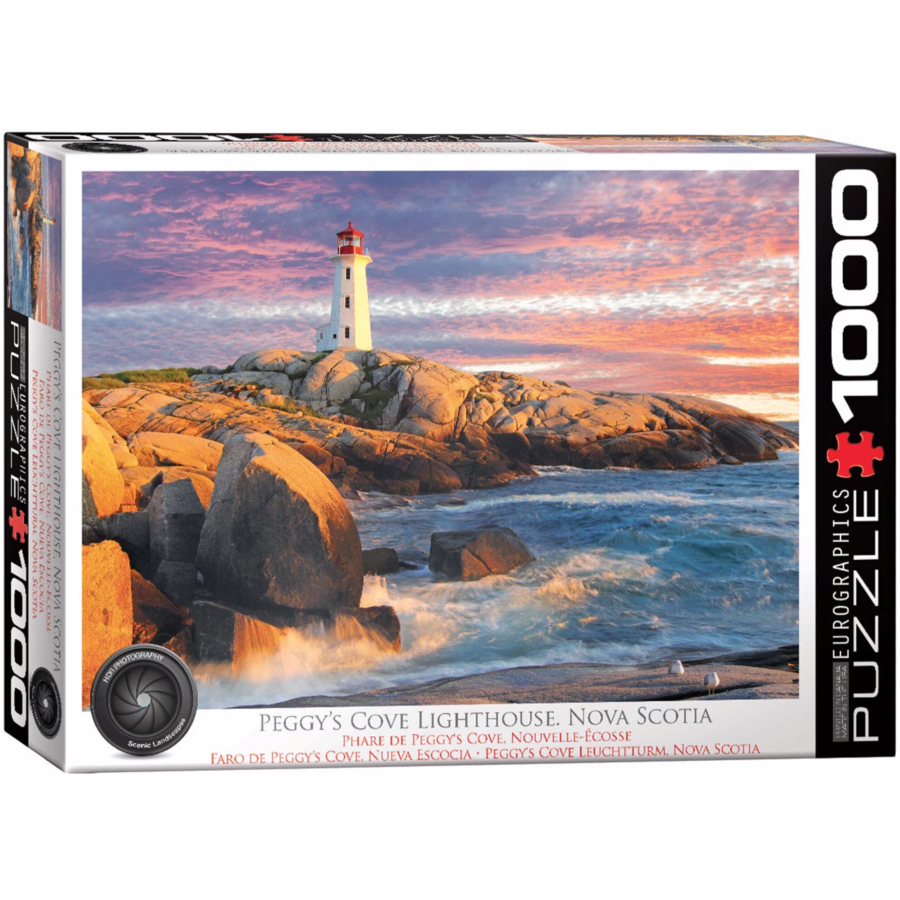 Peggy's Cove Lighthouse - Nova Scotia - 1000 pieces - jigsaw puzzle-1