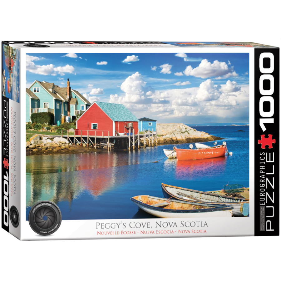 Peggy's Cove - Nova Scotia - 1000 pieces - jigsaw puzzle-1