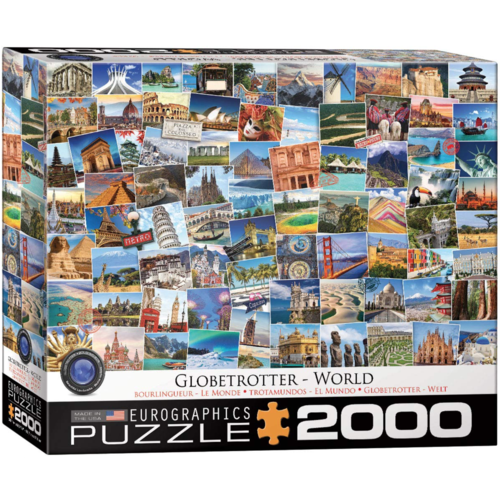  Eurographics Puzzles Globetrotter - World - Collage - 2000 pieces 