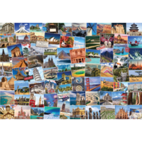 thumb-Globetrotter - World - Collage - 2000 pieces - jigsaw puzzle-2