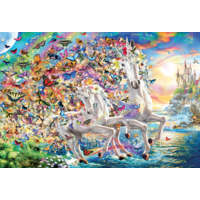 thumb-Licorne Fantasy - puzzle de 2000 pièces-2