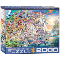 thumb-Licorne Fantasy - puzzle de 2000 pièces-1