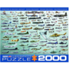 Eurographics Puzzles Avions Militaires - Collage - puzzle de 2000 pièces